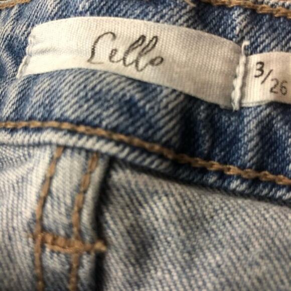 Cello Light Wash High Waisted Distressed Crop Jeans - Picture 5 of 5